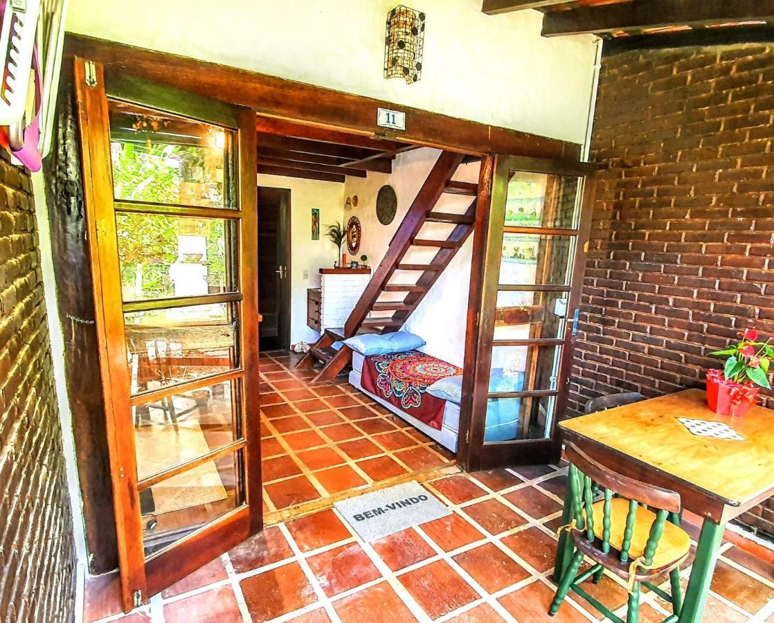 Apartamento Chalé rústico e charmoso na praia para casal! Ubatuba Exterior foto