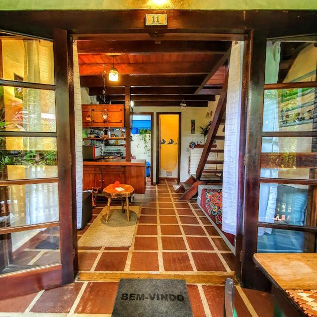 Apartamento Chalé rústico e charmoso na praia para casal! Ubatuba Exterior foto